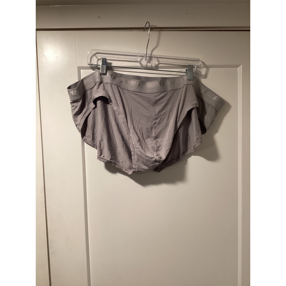 SKIMS Mens Sport Brief Grey Modal Stretch Underwear Logo Waistband 5X